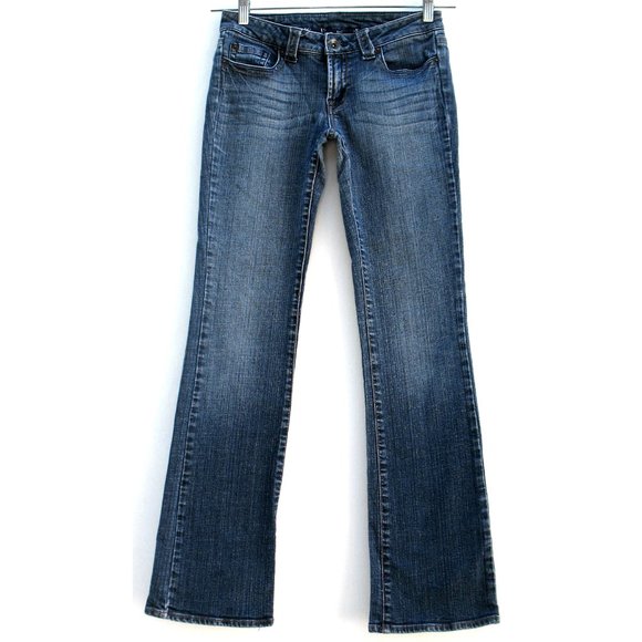Refuge Bootcut Medium Wash Embroidered Tag Sz 5 - Picture 2 of 7